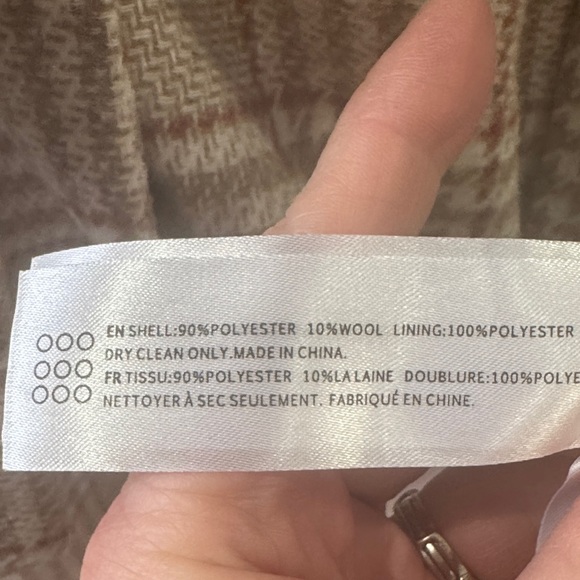 ✨ En Saison Plaid Belted Coat – Size Medium – Fully Lined & Classy - Picture 11 of 11